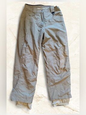 Obermeyer Women’s Gypsy Insulated Ski Pants  Beige Size 10 Waterproof Flaw